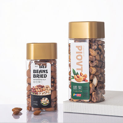 βάζα 250g αποθήκευσης 2.4in τα τετραγωνικά σαφή πλαστικά ξεραίνουν την υγρασία τροφίμων ελεύθερου χρόνου φρούτων - απόδειξη