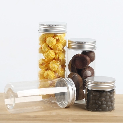 100ml 85mm Dia Clear Plastic Storage Jars Container Food Grade