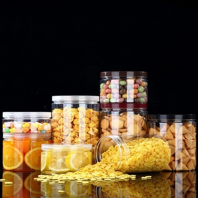 100ml 85mm Dia Clear Plastic Storage Jars Container Food Grade