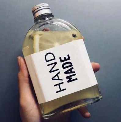 Good price Μπουκάλι νερό 12.3oz 17.7*8.6cm επίπεδου γυαλιού κρασιού χυμού Beverag σε απευθείας σύνδεση