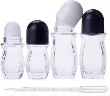 Good price Καλλυντικά εμπορευματοκιβώτια γυαλιού H6.85in D2.68in γύρω από τα οκτάγωνα μπουκάλια κυλίνδρων αρώματος σε απευθείας σύνδεση