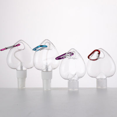 Good price 60ml 50ml οινοπνεύματος βασικός αλυσίδων ψεκασμού γάντζος PET καρδιών μπουκαλιών κενός σε απευθείας σύνδεση